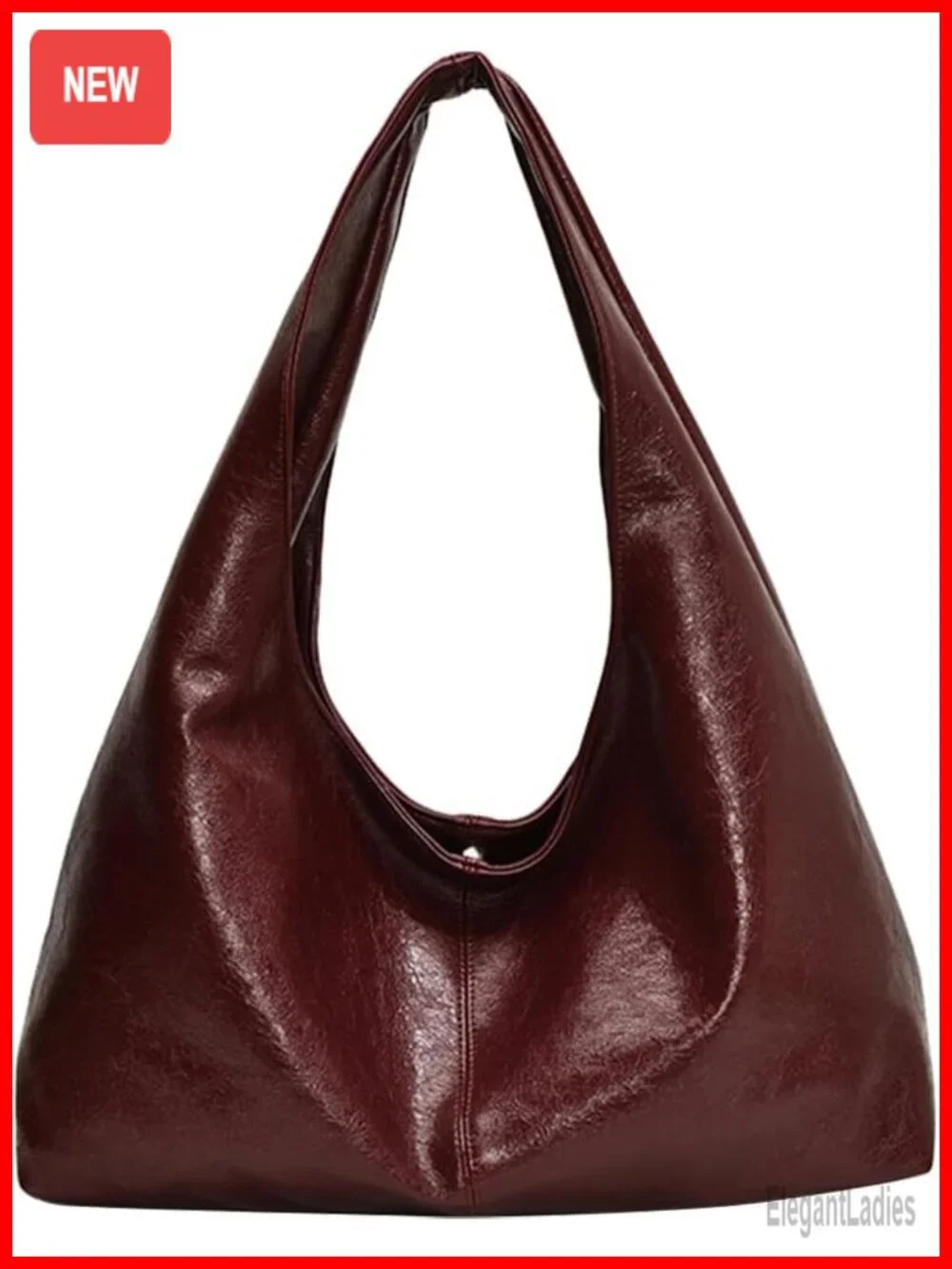 Large Slouchy Hobo Tote for Women Faux Leather Work Bag